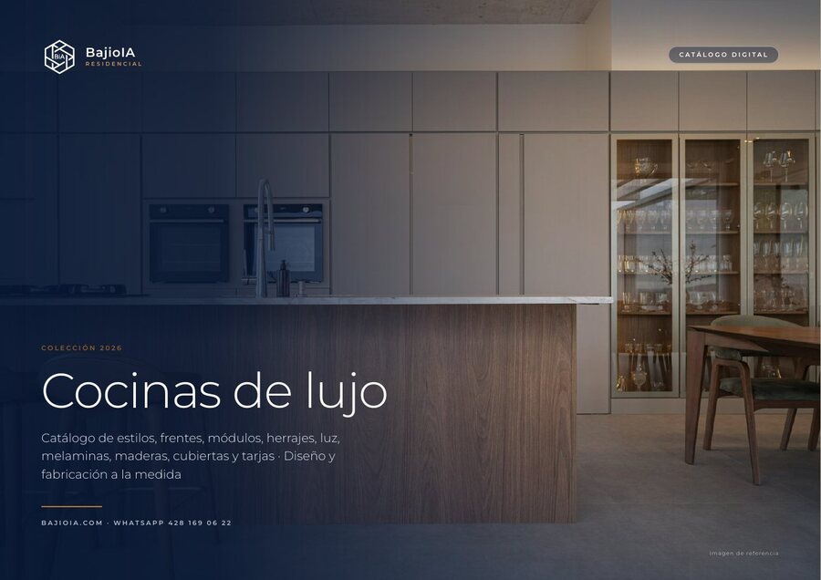 Portada del catálogo Cocinas de lujo 2026
